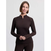 Capa base ligera LeMieux Brilliance Heyden para mujer Café exprés Marr&amp;amp;amp;oacute;n