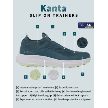 Zapatillas impermeables LeMieux Kanta Slip On Selva Verde