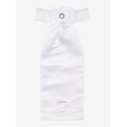 Corbata de concurso LeMieux Brilliance Blanco / marino