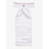 Corbata de concurso LeMieux Brilliance Blanco / espresso