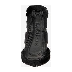 Guêtres flexibles LeMieux con ribete de forro polar Brilliance Negro