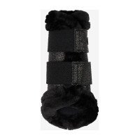 Guêtres flexibles LeMieux con ribete de forro polar Brilliance Negro