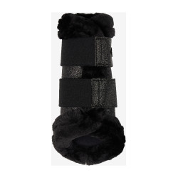 Guêtres flexibles LeMieux con ribete de forro polar Brilliance Negro