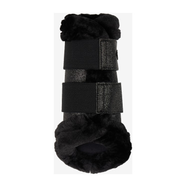Guêtres flexibles LeMieux con ribete de forro polar Brilliance Negro