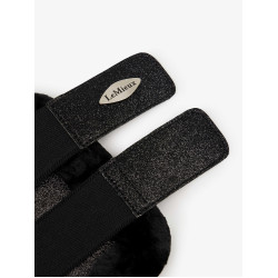 Guêtres flexibles LeMieux con ribete de forro polar Brilliance Negro