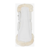 Guêtres flexibles LeMieux con ribete de forro polar Brilliance Blanco