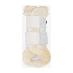 Guêtres flexibles LeMieux con ribete de forro polar Brilliance Blanco Guêtres flexibles LeMieux con ribete de forro polar Brilliance Blanco