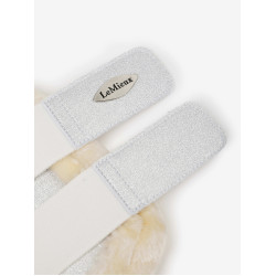 Guêtres flexibles LeMieux con ribete de forro polar Brilliance Blanco Guêtres flexibles LeMieux con ribete de forro polar Brilliance Blanco