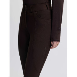 Pantalón de equitación LeMieux con refuerzos de silicona Brilliance para mujer Café exprés Marr&amp;amp;amp;oacute;n