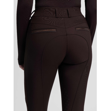 Pantalón de equitación LeMieux con refuerzos de silicona Brilliance para mujer Café exprés Marr&amp;amp;amp;oacute;n