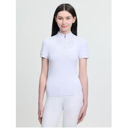 Polo de concurso de manga corta Young Rider LeMieux Brilliance Livvy Blanco Polo de concurso de manga corta Young Rider LeMieux Brilliance Livvy Blanco