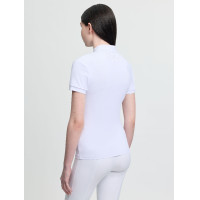 Polo de concurso de manga corta Young Rider LeMieux Brilliance Livvy Blanco