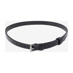 Sanglión LeMieux Kudos Flash de cuero charolado Negro / plata