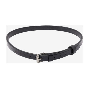 Sanglión LeMieux Kudos Flash de cuero charolado Negro / plata