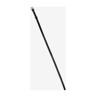 Sanglión LeMieux Kudos Flash de cuero charolado Negro / plata