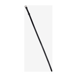 Sanglión LeMieux Kudos Flash de cuero charolado Negro / plata