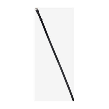 Sanglión LeMieux Kudos Flash de cuero charolado Negro / plata