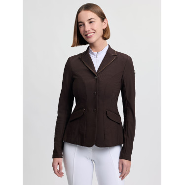 Chaqueta de concurso LeMieux Brilliance Diana para mujer Café exprés Marr&amp;amp;amp;oacute;n