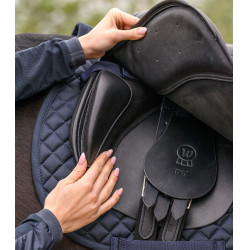 Silla mixta Waldhausen de cuero Comfort Negro