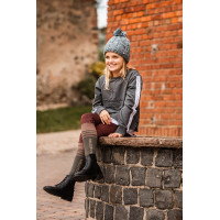 Gorro de punto Horze Leighton Teens con forro polar Gris