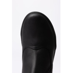 Botines jodhpur Horze Sporty de cuero vegano con detalles de efecto cristal Negro