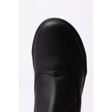 Botines jodhpur Horze Sporty de cuero vegano con detalles de efecto cristal Negro
