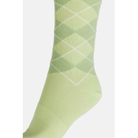 Calcetines Horze Holly de rombos Jade blanco