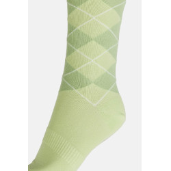Calcetines Horze Holly de rombos Jade blanco