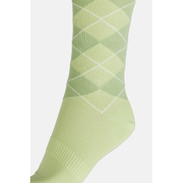 Calcetines Horze Holly de rombos Jade blanco