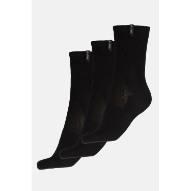 Calcetines deportivos Horze, paquete de 3 Negro