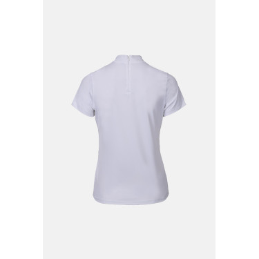 Polo de concurso B Vertigo Charlotta mujer de manga corta Blanco / azul turquesa Polo de concurso B Vertigo Charlotta mujer de manga corta Blanco / azul turquesa