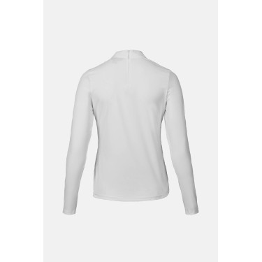 Polo de concurso B Vertigo Charlotta para mujer Blanco / azul turquesa Polo de concurso B Vertigo Charlotta para mujer Blanco / azul turquesa