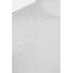 Polo de concurso B Vertigo Charlotta para mujer Blanco / azul turquesa Polo de concurso B Vertigo Charlotta para mujer Blanco / azul turquesa