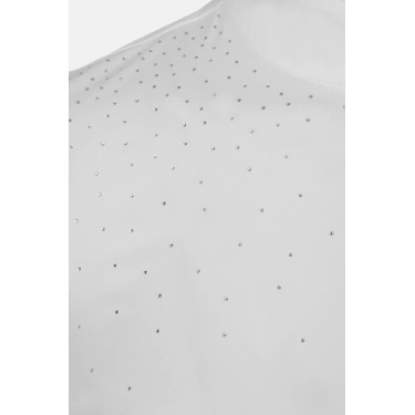Polo de concurso B Vertigo Charlotta para mujer Blanco / azul turquesa Polo de concurso B Vertigo Charlotta para mujer Blanco / azul turquesa