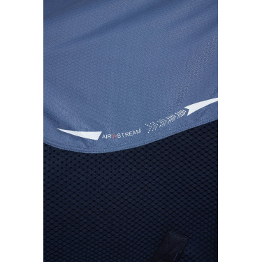 Manta de exterior impermeable Horze Aircool 3D con cuello desmontable Gris