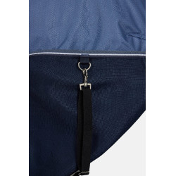 Manta de exterior impermeable Horze Aircool 3D con cuello desmontable Gris