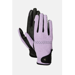 Guantes de equitación Horze Romy Escarcha de lavanda Rosa