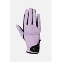 Guantes de equitación Horze Romy Escarcha de lavanda Rosa