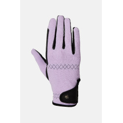Guantes de equitación Horze Romy Escarcha de lavanda Rosa
