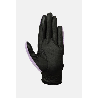Guantes de equitación Horze Romy Escarcha de lavanda Rosa