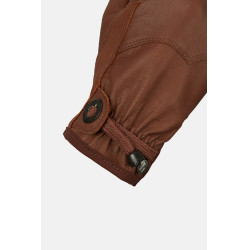 Guantes de equitación western de cuero Horze Dakota Castaño Marr&amp;amp;amp;oacute;n