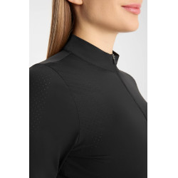 Camiseta técnica refrescante Horze Emmie de manga larga para mujer Negro