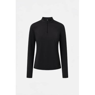 Camiseta técnica refrescante Horze Emmie de manga larga para mujer Negro