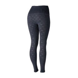 Mallas de Equitación sin Costuras y Apariencia Vaquera con Asiento Completo de Silicona para Mujer Vanessa Denim Azul Mallas de Equitación sin Costuras y Apariencia Vaquera con Asiento Completo de Silicona para Mujer Vanessa Denim Azul