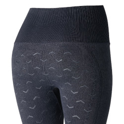 Mallas de Equitación sin Costuras y Apariencia Vaquera con Asiento Completo de Silicona para Mujer Vanessa Denim Azul Mallas de Equitación sin Costuras y Apariencia Vaquera con Asiento Completo de Silicona para Mujer Vanessa Denim Azul