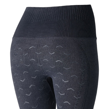 Mallas de Equitación sin Costuras y Apariencia Vaquera con Asiento Completo de Silicona para Mujer Vanessa Denim Azul Mallas de Equitación sin Costuras y Apariencia Vaquera con Asiento Completo de Silicona para Mujer Vanessa Denim Azul