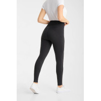Legging de equitación Horze Vilma para mujer con culera integral refrescante Negro