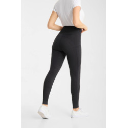 Legging de equitación Horze Vilma para mujer con culera integral refrescante Negro