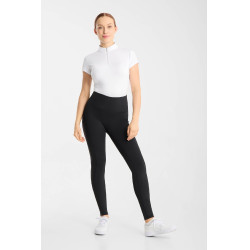 Legging de equitación Horze Vilma para mujer con culera integral refrescante Negro