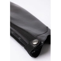 Mini-chaps B Vertigo elegantes de cuero Negro